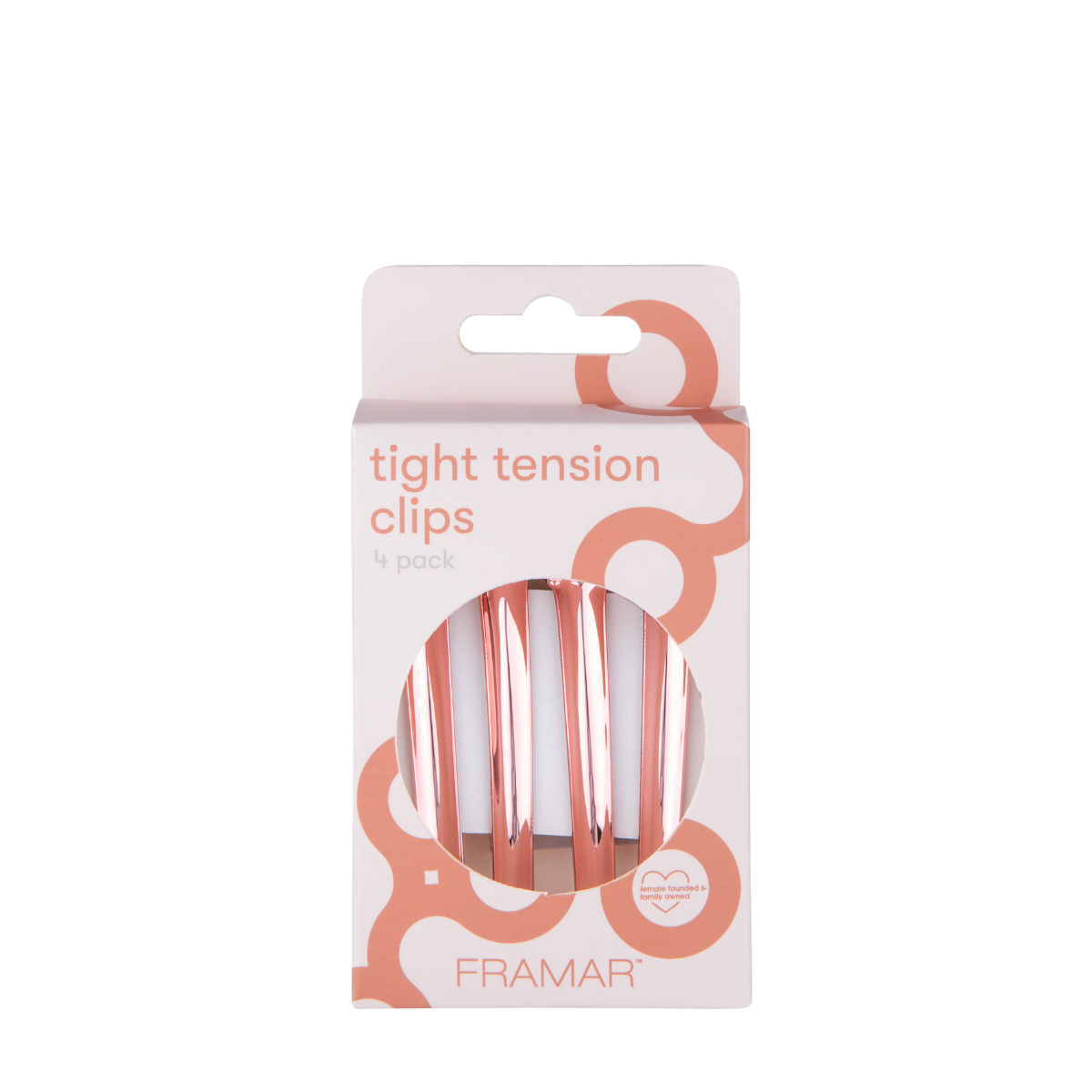 Framar Tight Tension Clips Rose Gold