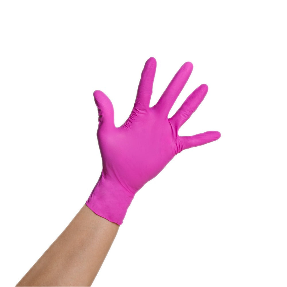 Framar Pink Paws Nitrile Gloves Small