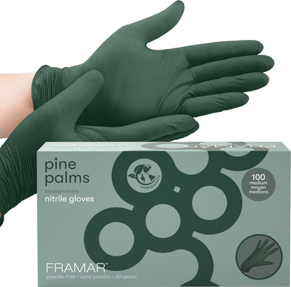 Framar Pine Palms Nitrile Gloves Small