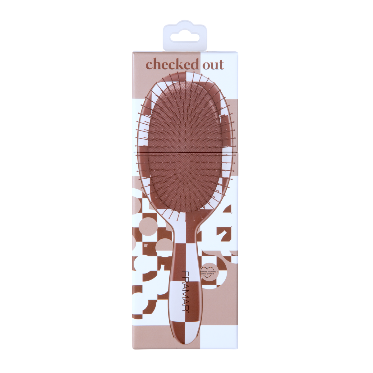 Framar Detangle Brush - Checked Out Chocolate