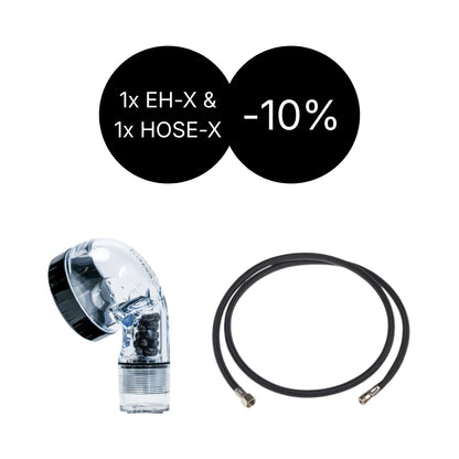 1+1 UND 2+2 SET | Ecoheads EH-X + Hose